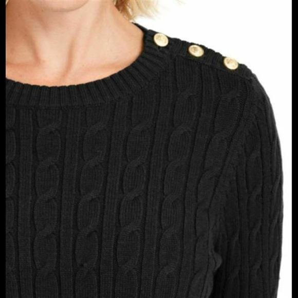 Charter Club Textured Button Trim Sweater - Picture 2 of 2